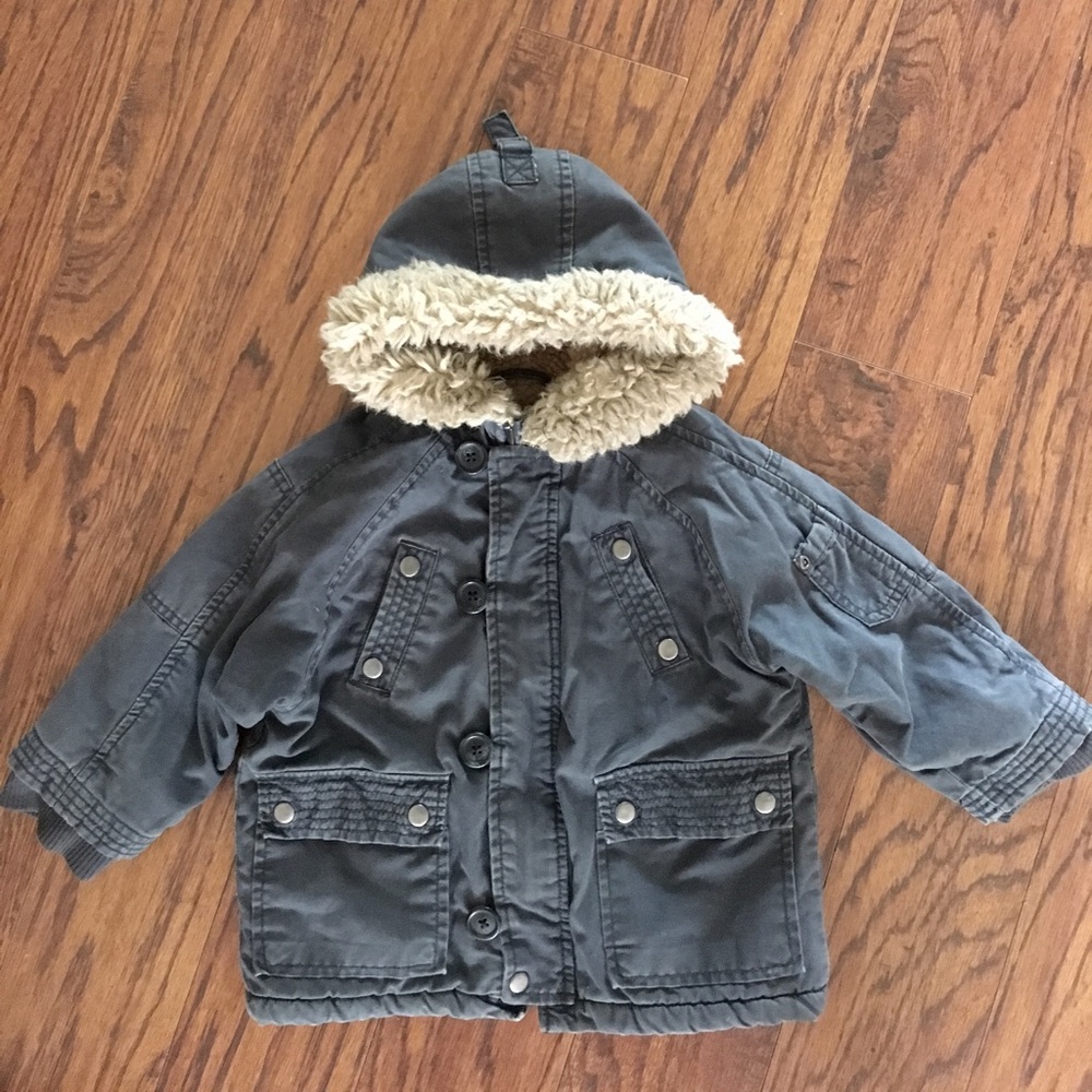 Toddler winter coat sherpa lined 24 M 2T
